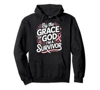 By The Grace Of God I'm A Survivor Faith Pullover Hoodie