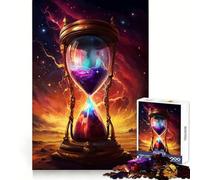 By The Hour Jigsaw Puzzles for Teenagers 1000 Pieces Smart Exercise Quiet Enjoyment Seamless Lock Bday Surprise (38x52cm)