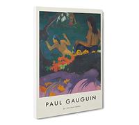 By The Sea By Paul Gauguin Exhibition Museum Painting Canvas Wall Art Print Ready to Hang, Framed Picture for Living Room Bedroom Home Office Décor, 24x16 Inch (60x40 cm)
