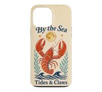 By The Sea Tides And Claws Vintage Lobster Full Moon Retro Case for iPhone 13 Pro Max