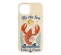 By The Sea Tides And Claws Vintage Lobster Full Moon Retro Case for iPhone 15 Plus