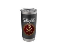 By This Sign Conquer Ancient Roman History Chi Rho Stainless Steel Insulated Tumbler