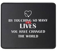 By Touching So Many Lives Nurse Mousepad Small Mouse Pad Soft Mouse Mat For Work Computer Travel 25X30Cm