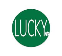 by Unbranded Metal Wreath Signs St. Patrick's Day Lucky Writing Round Metal Signs for Wreaths 12x12 Front Door Sign Retro St Patricks Metal Signs Wall Art Home Decor
