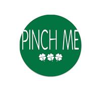 by Unbranded Metal Wreath Signs St. Patrick's Day Pinch Me Writing Round Metal Signs for Wreaths 12x12 Front Door Sign Retro St Patricks Metal Signs Wall Art Home Decor