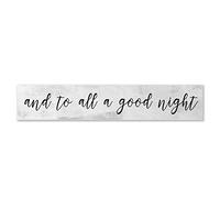by Unbranded Wood Sign And to All A Good Night 80x15 Rectangle Wood Decor Wall Decorative Wooden Signs for Home
