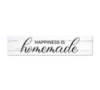 by Unbranded Wood Sign Happiness Is Homemade 90x20 Rectangle Wood Decor Wall Decorative Wooden Signs for Home