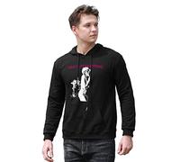BY XIXI OCTOBER Men's Amyl and The Sniffers Printed Pullover Hoodies Long Sleeve Hooded Sweatshirt Black XXL