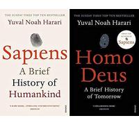 BY [Yuval Noah Harari] A Brief History of Humankind Sapiens & Homo Deus: A Brief History of Tomorrow[Paperback]
