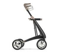byACRE Carbon Ultralight Rollator Walker, 4.8 kg, Black, Compact | World's Lightest Carbon Rollator Walker with Seat for Seniors, Foldable Mobility Aid, Indoor and Outdoor Use