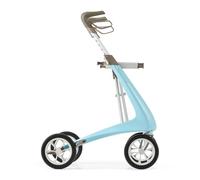 byACRE Carbon Ultralight Rollator Walker, 4.8 kg, Morning Blue, Regular | World's Lightest Carbon Rollator Walker with Seat for Seniors, Foldable Mobility Aid, Indoor and Outdoor Use