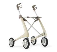 byACRE Carbon Ultralight Rollator Walker, 4.8 kg, Oyster White, Regular