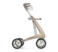 byACRE Carbon Ultralight Rollator Walker, 4.9 kg, Champagne Gold, Wide