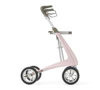 byACRE Carbon Ultralight Rollator Walker, 4.9 kg, Pale Rose, Wide