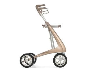 byACRE Carbon Ultralight Rollator | World's Lightest Carbon Rollator - Only 4.8 kg | for Indoor and Outdoor Use | Foldable and Easy to Put in The Boot and Travel (Champagne Gold, Wide Track)