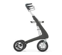 byACRE Nordic Pioneer - Versatile Lightweight Aluminium Rollator - Only 5.9 kg/for Indoor & Outdoor/Easy Folding with Integrated Seat (Glacier Green) (Granite Black)