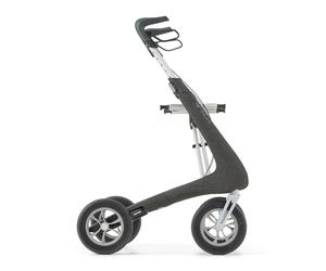 byACRE Nordic Pioneer - Versatile Lightweight Aluminium Rollator - Only 5.9 kg/for Indoor & Outdoor/Easy Folding with Integrated Seat (Glacier Green) (Granite Black)