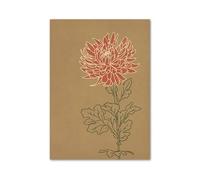 BYAMBD Aesthetic Pictures Autumn Maple Leaf Bird Pumpkin Chrysanthemum Wall Art Aesthetics Print Canvas Painting Posters For Living Room Home Decor(E,30x40cm)