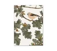 BYAMBD Aesthetic Pictures Autumn Maple Leaf Bird Pumpkin Chrysanthemum Wall Art Aesthetics Print Canvas Painting Posters For Living Room Home Decor(A,40x60cm)