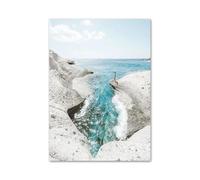 BYAMBD Aesthetic Pictures Beach Cabin Van Surf Conch Pigeon Posters Prints Wall Art Aesthetics Canvas Painting For Living Room Modern Home Decor(E,40x50cm)