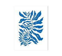 BYAMBD Aesthetic Pictures Blue Cowgirl Surf Poster No Frame Abstract Beach Butterfly Canvas Painting Modern Wall Art Prints Pictures Home Decor(D,30x40cm)