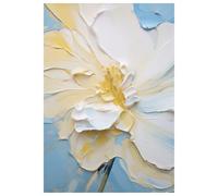 BYAMBD Aesthetic Pictures Classic Fashion Texture Flower Art Nordic Abstraction Posters Prints Canvas Painting Wall Picture Living Room Home Decor(L,40x60cm)