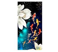 BYAMBD Aesthetic Pictures Koi Fish Feng Shui Carp Pictures Canvas Painting No Frame Wall Art Poster For Living Room Modern Gallery Interior Home Decor(F,60x120CM)