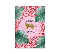BYAMBD Aesthetic Pictures Leopard Tiger Vase Flower Rainbow Girl Power Wall Canvas Painting Lips Abstract Nordic Poster Prints Art Picture For Home Decor(U,50x70cm)