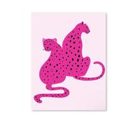 BYAMBD Aesthetic Pictures Pink Cocktail Poster Prints Balloon Puppy Making Happy Leopard Butterfly Canvas Painting For Living Room Home Pantry Wall Art Decor(G,20x30cm)