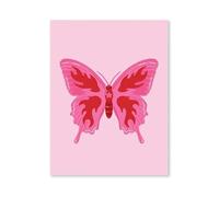 BYAMBD Aesthetic Pictures Pink Cocktail Poster Prints Balloon Puppy Making Happy Leopard Butterfly Canvas Painting For Living Room Home Pantry Wall Art Decor(I,30x40cm)