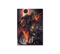BYAMBD Aesthetic Pictures Retro Classic Game Dark Souls Posters And Prints Decorative Canvas Painting Wall Art Pictures(M,50x70cm)