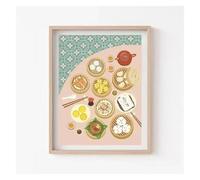 BYAMBD Aesthetic Pictures Unframed Japanese Dinner Friend Family Food Chinese Indian Vietnamese Posters Print Canvas Painting Wall Art For Home Decor(K,30x40cm)