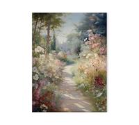 BYAMBD Aesthetic Pictures Vintage Countryside Wall Art Canvas Painting Retro Rustic Spring Flowers Natural Landscape Print Posters For Living Room Decor(E,40x60cm)