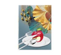 BYAMBD Aesthetic Pictures Wine Glass Canvas Print Poster Modern Home Interior Decoration Restaurant And Kitchen Wall Art Picture(B,40x60cm)