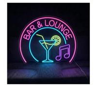 BYAMBD Home Bar Decor Bar & Lounge Cocktail Neon Sign | Party Living Room Club Bar Man Cave Wall Decor 55cm