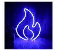 BYAMBD Home Bar Decor Butterfly Eggplant Pineapple Leaves Heart Flame Sun Neon Sign, USB Powered Dimmable Neon Lights for Wall Art Decor(I)