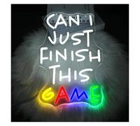 BYAMBD Home Bar Decor Can't Just Finish This Am Neon Sign USB LED Light for Game Room Man Cave Club Bar Party Bedroom Garage Decoration 10.8x16.5in