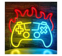 BYAMBD Home Bar Decor Gamer Neon Sign Dimmable Gamepad Led Lights Game Room Decoration for Bedroom Gaming Zone Club USB Powered Lamp 32cmх35cm