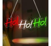 BYAMBD Home Bar Decor HO！HO！HO！LED Neon Sign USB Powered Wall Decor Light for Bedroom Bar Game Room Man Cave Party 12.5cmx40cm
