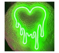 BYAMBD Home Bar Decor Love LED Heart Neon Sign Light for Bedroom Girl's Room Party Studio Shop Decor Melt Heart(C,50X40CM)
