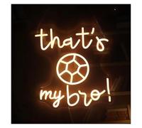BYAMBD Home Bar Decor That's My Bro Neon Light USB Powered, with Dimmer, Adjustable Brightness, for Game Rooms, Bedrooms, Fun Decor 32x35cm