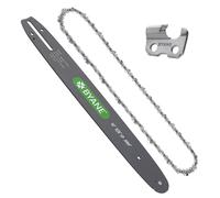 Byane 12" Carbide Chainsaw Bar and Chain Combo, 3/8" LP .050" 45DL
