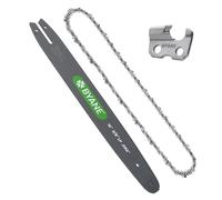 Byane 16" Carbide Chainsaw Bar and Chain Combo, 3/8" LP .050" 55DL