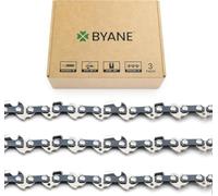 BYANE 3-Pack 18 Inch Chainsaw Chain 3/8" LP .050" Gauge 62DL | Fits Oregon, Ego CS1418, Makita, Bosch AKE 45