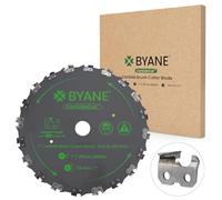 Byane Carbide Brush Cutter Blade, Trimmer Chainsaw Tooth Saw Blade, for Trimming Trees, Cutting String, Underbrush, and More, Carbide Tooth Circular Brush Blade (7 Inch)