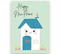 BYANIKA A6 Happy New Home Card | Housewarming Cards | You're Moving Cards | Welcome To Your House Warming Gift | Congratulations Congrats | For Couple Friend Son Daughter