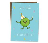 BYANIKA Congratulations Card | Exam Results, Graduation, Uni, Interview, Degree, New Job, Passing Driving Test, Proud of You Did It, Yay, Smashed It, Great Job | For Him, Her, Best Friend, Colleague