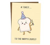BYANIKA Congratulations Card For Engagement & Wedding | You're Engaged On Your Wedding Day | Happy Anniversary For Couples Happy Couple Special Bride & Groom To Be Newlyweds Just Married New Mr & Mrs