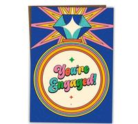 BYANIKA Congratulations Engagement Card For Couples | You're Engaged, Happy Couple, Getting Hitched For Bride & Groom To Be Daughter Son Sister Brother Best Friend Niece Nephew Fiance Fiancee Partner