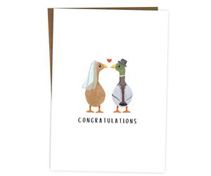 BYANIKA Congratulations Wedding Card | On Your Wedding Day, Just Married, Getting Hitched, For The Newlyweds, Bride & Groom To Be, Happy Couple, New Mr & Mrs | Marriage & Civil Ceremony Cards, Gift